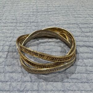 Anna Beck Elegant Gold and Silver Women's Bangle Set